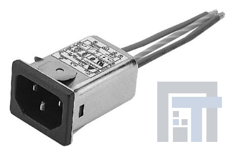 10GENW3E(H) Модули подачи электропитания переменного тока Single 250V 10A IEC Snap-in N/A-WIRE