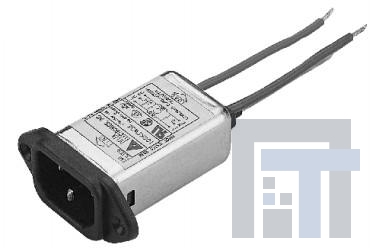 10GKNW3D-R-(3Y) Модули подачи электропитания переменного тока Single 250V 10A IEC Snap-in N/A-WIRE Bleeder Resistor