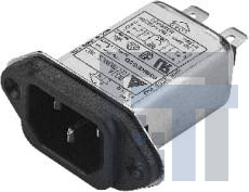 10KEEG3EA Модули подачи электропитания переменного тока IEC Inlet Filter 10A Screw NA-Lug Ground