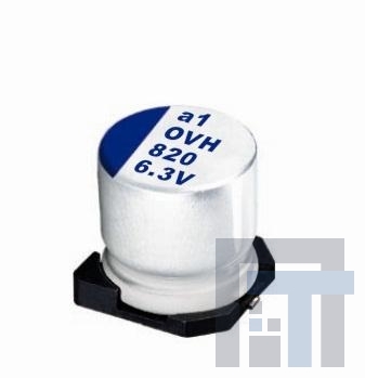 OVH102M0GTR-1008 Алюминиевые конденсаторы с органическим полимером 4V 1000uF 20% SMD Polymer 10x7.7