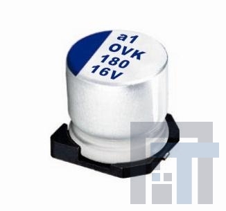 OVK101M0JTR-0606 Алюминиевые конденсаторы с органическим полимером 6.3V 100uF 20% SMD Polymer 6.3x5.9