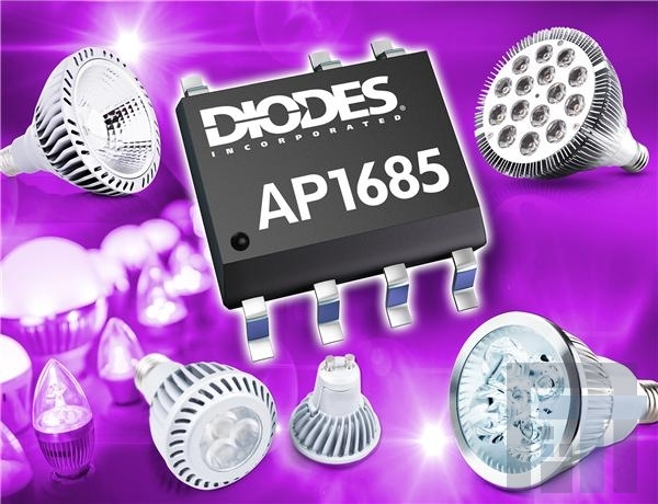 AP1685MTR-G1 Драйверы систем светодиодного освещения PFC Offline LED Driver w/FET