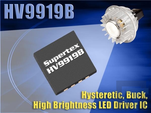 HV9919BK7-G Драйверы систем светодиодного освещения High Brightness LED Driver w/ High Side
