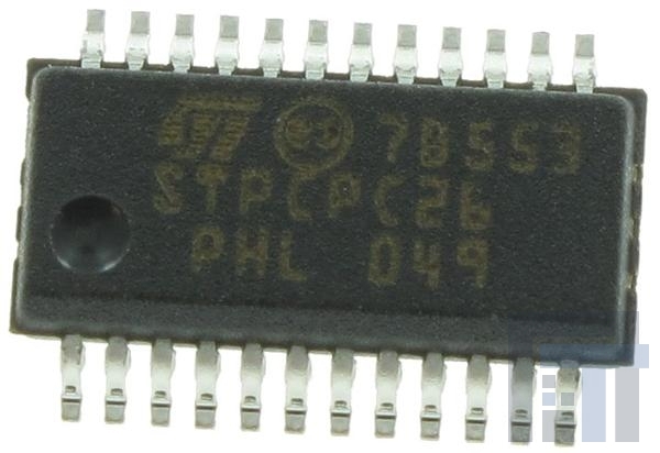 STP16CPC26PTR Драйверы светодиодных дисплеев LV 16-bit LED Driver 5mA to 90mA 30MHz