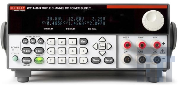 2231A-30-3 Настольные блоки питания Triple-Channel DC Power Supply