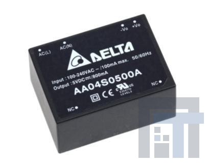 AA04D0305A Модули питания переменного/постоянного тока ACDC POWER MODULE 3.3Vout, 5Vout 4W