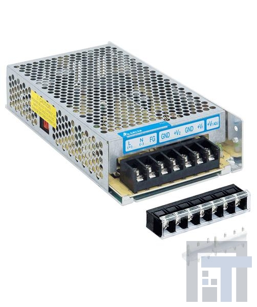 PML-D1V100W1AA Импульсные источники питания 12/5V DualOut LFrame TermBlock PanelMount
