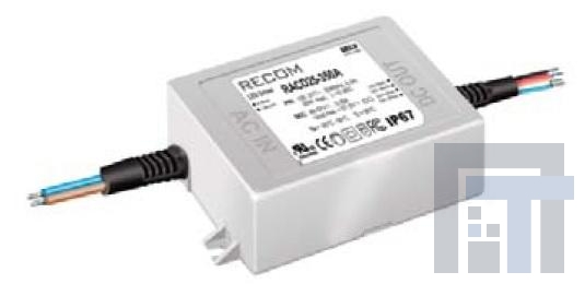 RACD25-1050A Блоки питания для светодиодов 25W 12-24VDC 1050mA W/ PFC & DIMMING