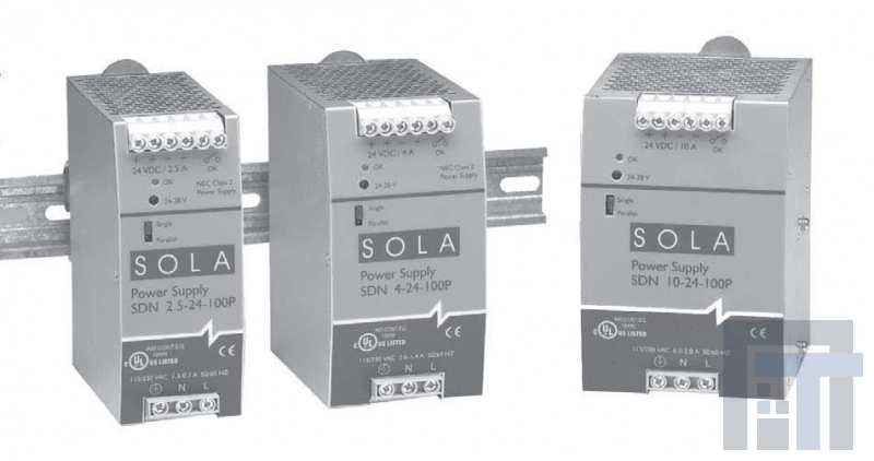 SDN10-24-100P Блок питания для DIN-рейки 240W 24-28VDC 10A