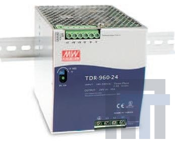 TDR-960-24 Блок питания для DIN-рейки 960W 24V 40A Din Rail 340-550VAC