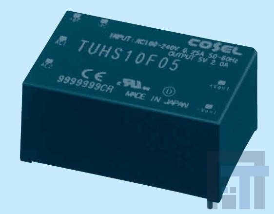 TUHS10F12 Модули питания переменного/постоянного тока 10W 12V 0.9A ENCAPSULATE - PCB TH
