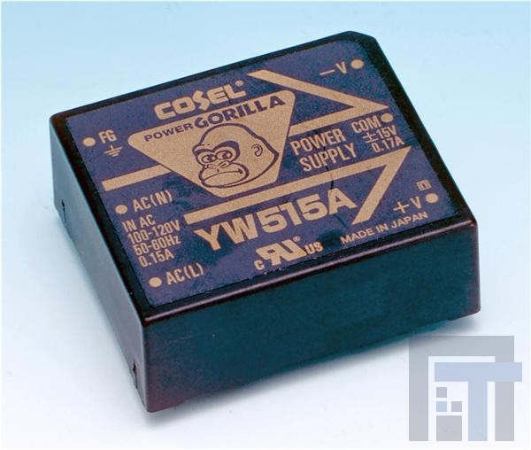 YW515A Модули питания переменного/постоянного тока 5W 15V 0.17A Board mount AC/DC
