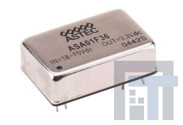ASA00B48-LS Преобразователи постоянного тока в постоянный с изоляцией 10W 36-75Vin Single 12V 0.835A