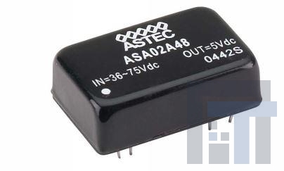 ASA02A48-LS Преобразователи постоянного тока в постоянный с изоляцией 10W 36-75Vin Single 5V 2A