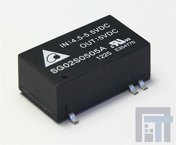 SG02D0512A Преобразователи постоянного тока в постоянный с изоляцией DCDC CONVERTER +/-12Vout 2W