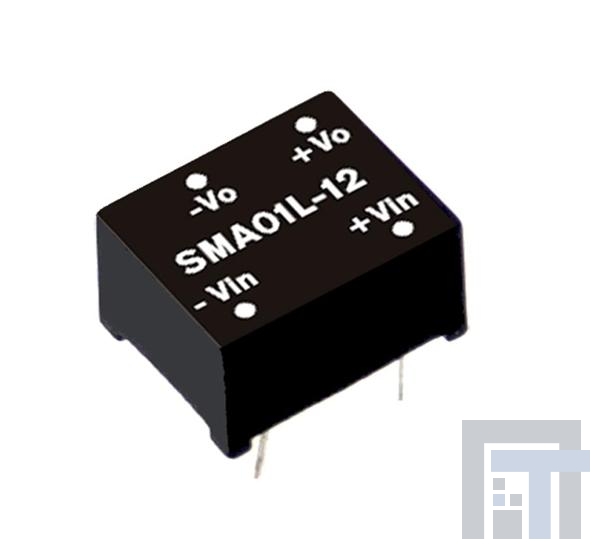 SMA01M-15 Преобразователи постоянного тока в постоянный с изоляцией 1W 15V 0-67mA DIP 10.8-13.2Vin Unreg