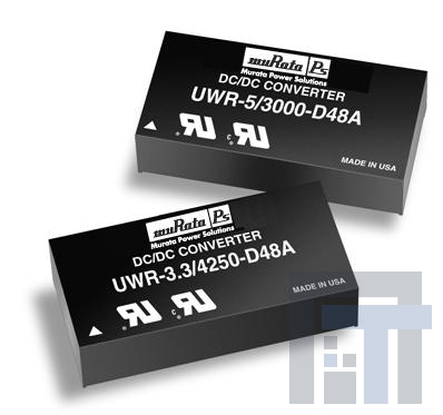 UWR-12-1250-D12A-C Преобразователи постоянного тока в постоянный с изоляцией 15W 12V to 12V 1.25A