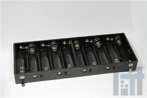 12BH309-GR Контакты, защелки, держатели и пружины для цилиндрических батарей 10XAA TABS BLK
