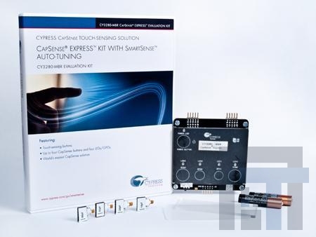 CY3280-MBR Средства разработки тактильных датчиков CapSn Xpress EvalKit SmartSense Auto-Tune