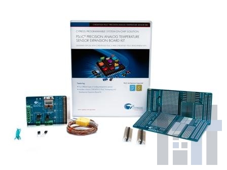CY8CKIT-025 Инструменты разработки температурного датчика PSOC 3 Prec Analog Sensor Expansion Brd