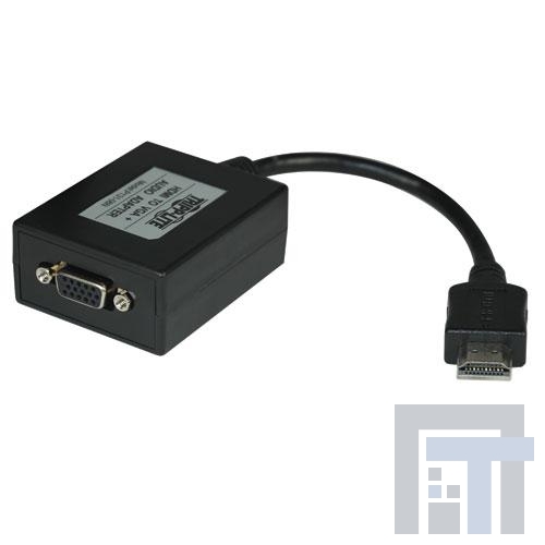 P131-06N Соединители HDMI, Displayport и DVI  HDMI to VGA + Audio Adapter Video Converter w/ 6 Inch Cable