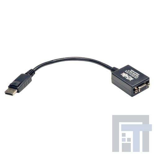 P134-06N-VGA Соединители HDMI, Displayport и DVI  Tripp Lite 6 Inch Displayport to VGA Adapter Connector Plug and Play 6