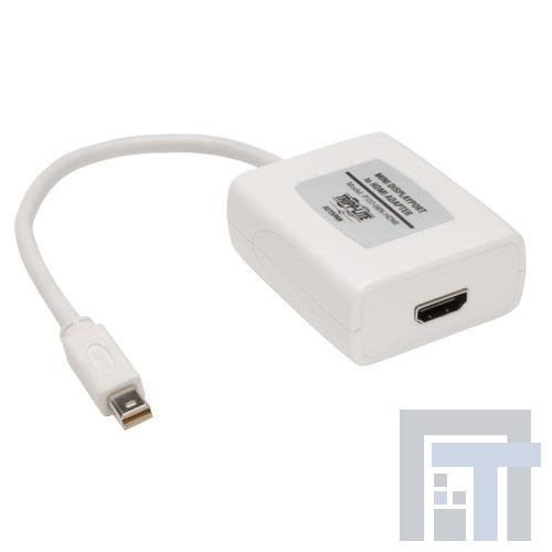 P137-06N-HDMI Соединители HDMI, Displayport и DVI  Tripp Lite Keyspan 6 Inch Mini Displayport to HDMI Adapter 6