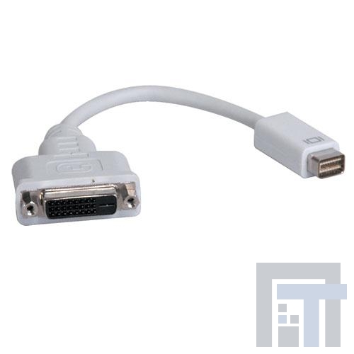P138-000-DVI Соединители HDMI, Displayport и DVI  Tripp Lite 8 Inch Mini DVI to DVI Cable Adapter Connector 1920 x 1200 8