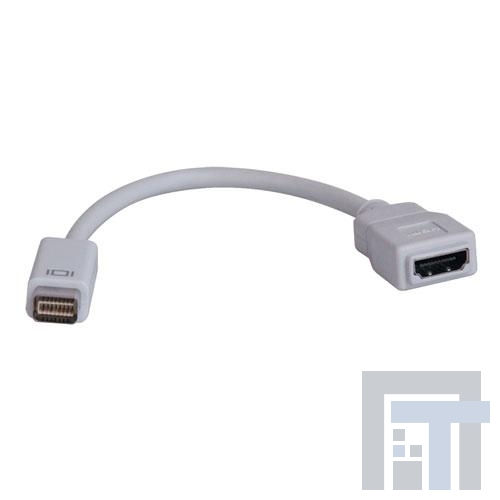P138-000-HDMI Соединители HDMI, Displayport и DVI  Tripp Lite 8 Inch Mini DVI to HDMI Cable Adapter Connector 1920 x 1200 8