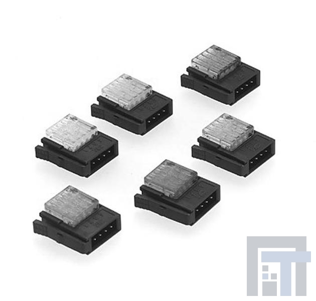 37104-B163-00E-MB Проводные клеммы и зажимы 4P IDC WIREMNT SKT 24-26 AWG ORANGE