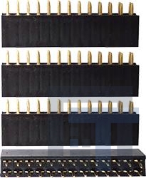 920-0134-01 Проводные клеммы и зажимы Qty. 4 Short 2x13 Stackable Headers