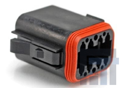 AT06-08SB-SRBLK Автомобильные разъемы 8 Pin Plug Key Positn B w/ Strn Rlf