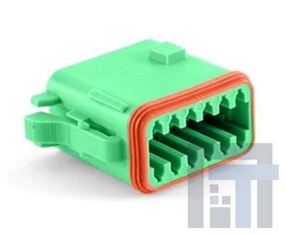 AT06-12SC-SRGRN Автомобильные разъемы 12 Pin Plug Key Positn C w/ Strn Rlf