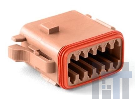 AT06-12SD-SRBRN Автомобильные разъемы 12 Pin Plug Key Positn D w/ Strn Rlf