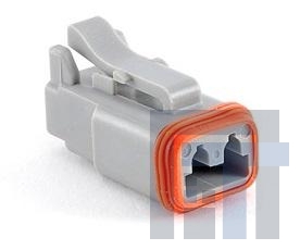 AT06-2S-MM03 Автомобильные разъемы 2 Pin Plug w/ Shrnk Bt & Red. Dia. Seal