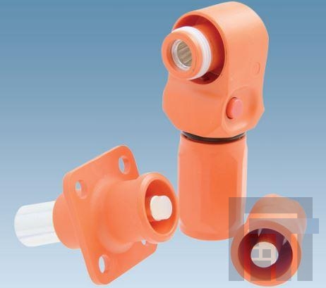 SLPPB50BSR Сверхмощные разъемы питания 8mm SL+ plug, rt ang Seal50mm sq, red