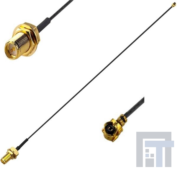 CAB-618C Соединения РЧ-кабелей SMA(F) to IPEX MHFI 1.13U.FL 200mm