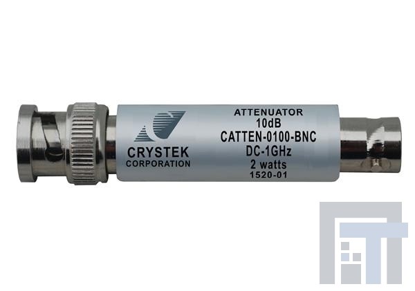 CATTEN-0100-BNC Аттенюаторы - межкомпонентные соединения DC-1GHz Atten. 10dB BNC 50 Ohm 2 watts