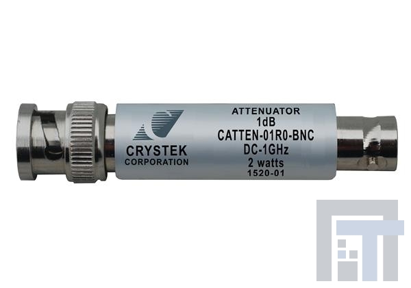 CATTEN-01R0-BNC Аттенюаторы - межкомпонентные соединения DC-1GHz Atten. 1dB BNC 50 Ohm 2 watts