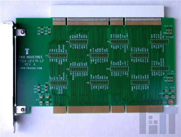 7564-UEXTM-LF Разъемы PCI Express/PCI 64bit 4Lyr PCI EXT