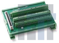 DIN-100S-01 Интерфейсные модули клеммных колодок 100P SCSI-II w/ DIN TERMINATION BOARD