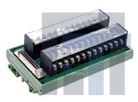 DIN-50S-01 Интерфейсные модули клеммных колодок 50P SCSI-II TERM BRD w/ DIN RAIL