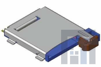 PJS008-4100-0-VE Соединители для карт памяти AutoGrd MicroSD Card SMT Push-Lock Socket