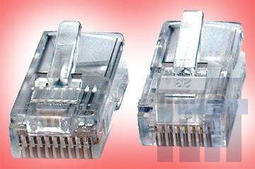 300168 Модульные соединители / соединители Ethernet RJ45 8P/8C MOD PLUG RND SOLID
