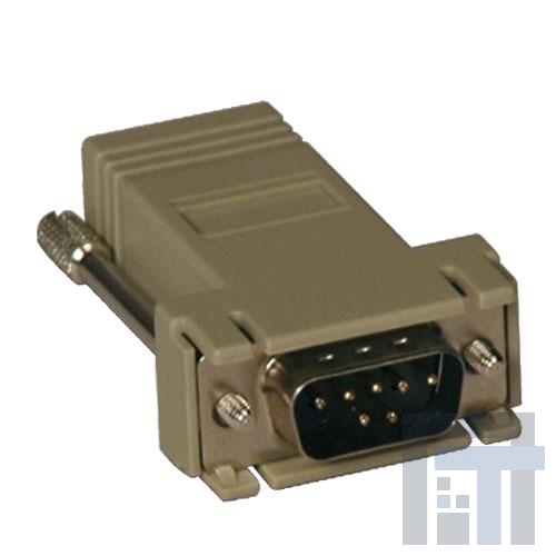 B090-A9M Модульные соединители / соединители Ethernet Tripp Lite DB9M - RJ45 Modular Serial Adapter Ethernet to Console Server