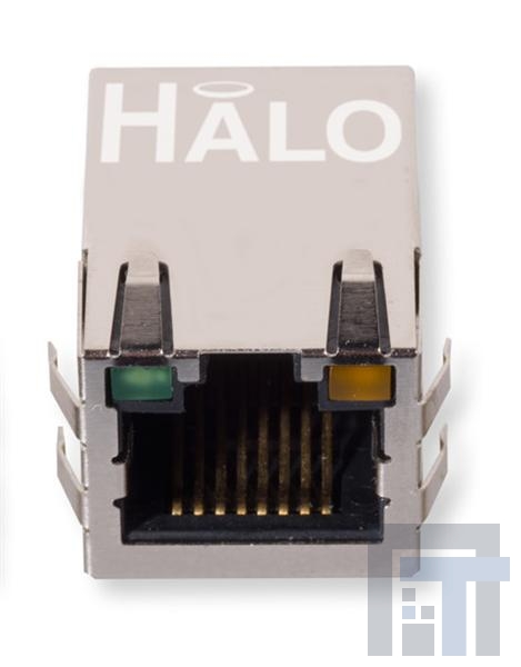 HFJT1-1G11-L12RL Модульные соединители / соединители Ethernet GIGABIT 1x1 Tab UP Short Body G/Y LED