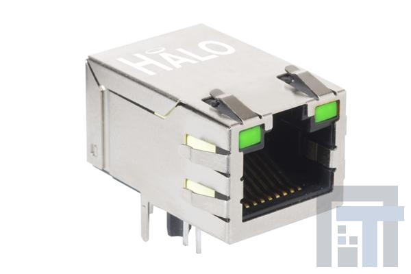 HFJT1-1G16-L11RL Модульные соединители / соединители Ethernet GIGABIT 1x1 Tab UP Short Body G/G LED