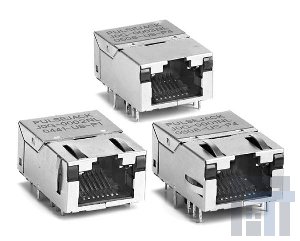 J0G-0007NL Модульные соединители / соединители Ethernet 1x1 LOW PROFILE , 10/100