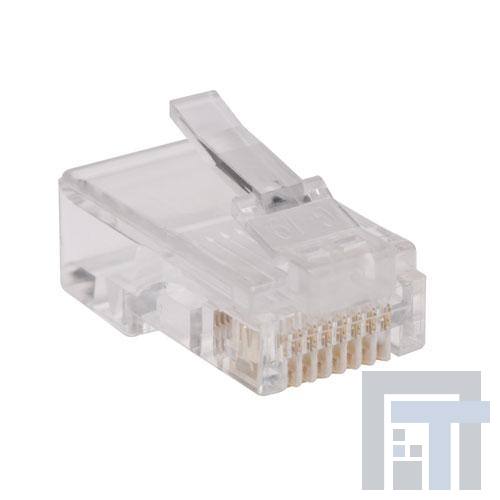 N030-100-FL Модульные соединители / соединители Ethernet RJ45 PLUGS 100 PK FOR FLAT COND CBL