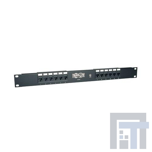 N052-012 Модульные соединители / соединители Ethernet 12-PORT 1U RACKMNT PATCH PANEL